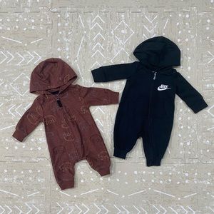 2 Baby Hooded One Piece
